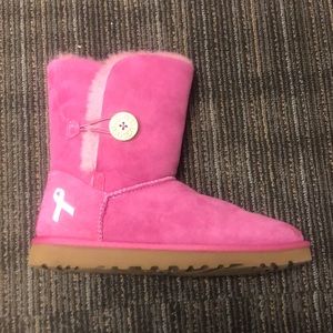 Ugg’s Bailey button boots breast cancer awareness